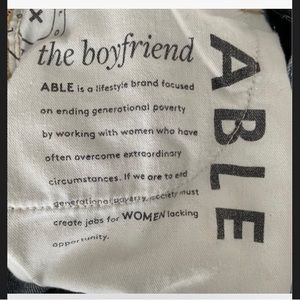 ABLE clothing Boyfriend jeans. Size 28. Worn once, like new!